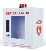 Defibrillateur AED, armoire de rangement murale avec alarme stroboscopique  d'urgence, convient à toutes les marques de défibrillateurs AED, pour la