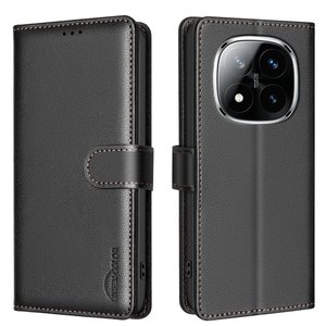 Business Flip Wallet TPU PU Funda de cuero TPU Funda protectora para <span class=keywords><strong>Xiaomi</strong></span> Redmi Note 14 Pro 4G Poco X7 M7 Pro 5G - Product Image 1