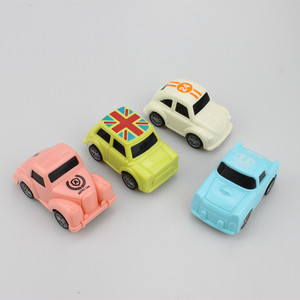 Mini Pullback Toy Cars 4 Candy Colored Plastic Vehicles For Kids Age 2 4 Years Unisex Fun Decorations - Product Image 1