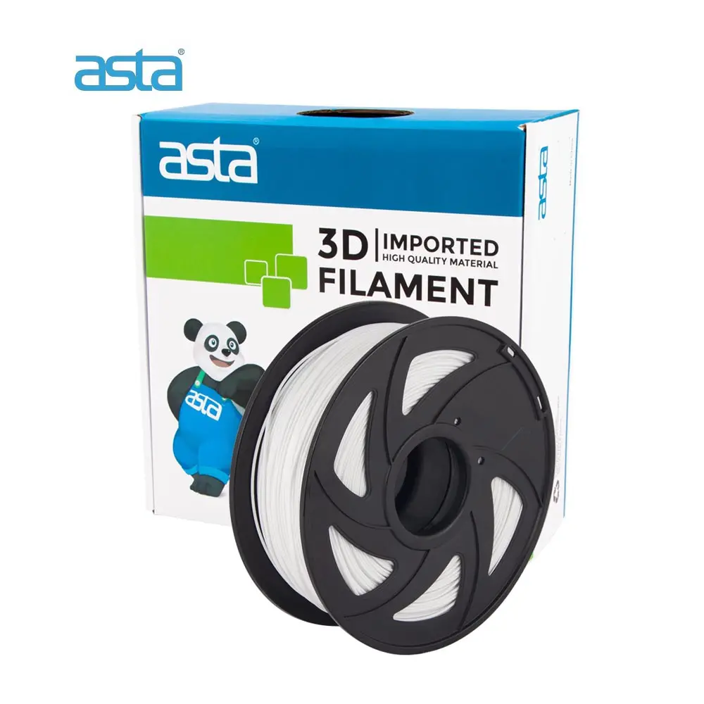 ASTA Supplier Wholesale High Quality 1.75mm 1KG PLA TPU PETG PCL 3D Filament For 3D Printer Multi Color Smooth Plastic Custom