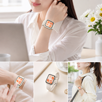 Coque de protection antichute de luxe en PC ajouré avec strass et une rangée de diamants, compatible avec la montre connectée Huawei Watch Fit 5 Pro 5