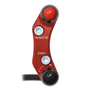 Interruttore Manubrio Destro per MV Agusta Brutale 990R (Fori Sfuocati) (Rosso) - Product Image 1