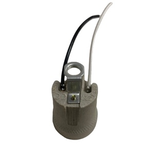<span class=keywords><strong>Douille</strong></span> <span class=keywords><strong>de</strong></span> <span class=keywords><strong>lampe</strong></span> en céramique E27 <span class=keywords><strong>Support</strong></span> d'ampoule à vis avec <span class=keywords><strong>support</strong></span> en H et fils - Product Image 1