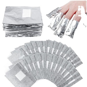 50/100Pcs Nail Foil Wraps <b>Kit</b> Tin Foil Cotton Pads <b>Gel</b> Polish Soak Off Removal Tools for Manicure - Product Image 1