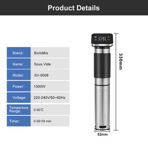 Tốt Nhất Nồi Chậm WIFI 1300 Wát Sous Vide Máy Ngâm Tuần Hoàn SV-9008 Ngâm Nhiệt Sous Vide Máy Nấu Ăn - Product Image 6