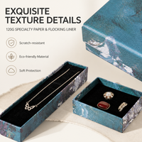 Boîte d'emballage de bijoux en carton de style chinois en gros, boîte à bijoux rigide en carton de luxe élégante personnalisée haut de gamme avec couvercle et base