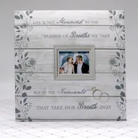 Photo Booth Photo Album - for Wedding or Party- Holds 120 Photobooth 2x6 Photo Strips - Slide in, Black