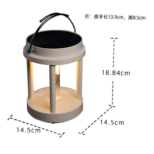 Lámpara Solar con Bombilla Edison, Retro, Portátil, Recargable por USB Tipo-C, Luz de Camping Impermeable, LED Colgante para Jardín, Patio y Exteriores - Product Image 4