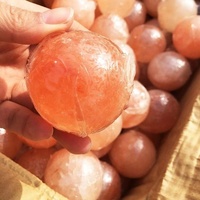 Suppliers Original Himalayan Spa Salt Massage Stone Pink Crystal Massage Ball Warmer Salt Soap for Spa or Exfoliation