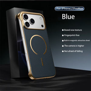 Funda Magnética Antigolpes con Marco Electrochapado Lichicase para <span class=keywords><strong>vivo</strong></span> X200 X200 <span class=keywords><strong>Pro</strong></span> X200S, Cubierta Trasera de Fibra de Carbono - Product Image 2