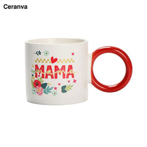 <span class=keywords><strong>Tasse</strong></span> à café en céramique à motif de fleurs <span class=keywords><strong>personnalisée</strong></span> OEM avec poignée ronde <span class=keywords><strong>Tasse</strong></span> cadeau pour la fête des mères Cadeaux pour la fête des mères <span class=keywords><strong>Tasse</strong></span> à café Articles de <span class=keywords><strong>tasse</strong></span> - Product Image 3