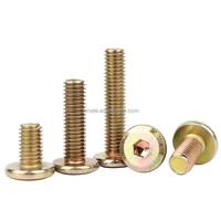 Harga Pabrik Langsung  Sekrup Hex Socket Profil Ultra Rendah M2 M6 Grosir Mesin Sekrup Baja Tahan Karat 304 Pemasok
