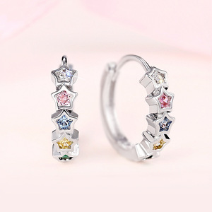 Orecchini a stella colorati Y2K per donna, gioielli per le orecchie dolci e delicati alla moda - Product Image 2