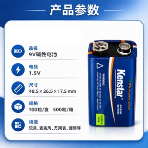 Dropshipping Shopify 9V Carbon 6F22 Block Battery Alkaline 6Lr61 Multimètre Thermomètre Télécommande - Product Image 6