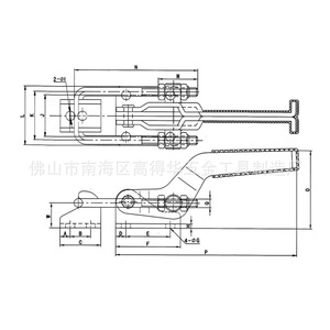 Highdehua <b>Quick</b> <b>Clamp</b> Gh-40323ss 304 Stainless Steel Manual Industrial <b>Clamp</b> For Fixtures - Product Image 2