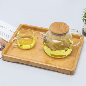 Bamboo Rectangular <b>Tray</b> 30x20x2.5 Cm For <b>Tea</b> Coffee Hotel Serving Multi Purpose <b>Tray</b> - Product Image 2