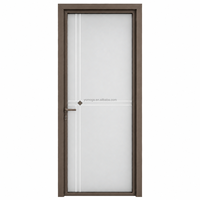 Porte de salle de bain Yomoga moderne et minimaliste, style français vintage, en verre dépoli et aluminium alvéolé, étanche, pour usage intérieur en hôtels et villas