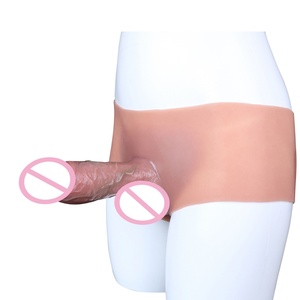ของเล่นทางเพศแบบสวมใส่ได้ FAAK Strapon Hollow Dildo ทำจากซิลิโคน พร้อมกางเกงในสำหรับผู้ชาย ช่วยเพิ่มขนาดอวัยวะเพศชายและชะลอการหลั่ง - Product Image 3