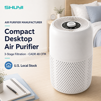 Purificateur d'air de bureau pour animaux de compagnie avec filtre HEPA pour éliminer les poils de chat et de chien, les odeurs et la fumée, mini purificateur d'air OEM ODM