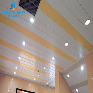 Couloir de balcon extérieur de couleur personnalisée Plafond en bande d'aluminium Gare ferroviaire Plafond linéaire en aluminium Matériau de construction - Product Image 1