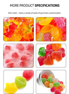 Logotipo personalizado Proteína vegana a base de plantas Snack Gummy Candy Suplemento Proteína sin azúcar Gummies con nutrición deportiva - Product Image 3