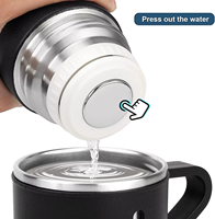 Ensemble cadeau de tasse thermique en acier inoxydable 304 à double paroi de 500 ml, gourde isotherme portable, tasse à thé, bouteille d'eau, tasse thermostatique