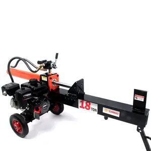 18 tấn xăng điện động cơ gỗ chipper log Splitter giá rẻ để bán Chất lượng cao lâm nghiệp máy móc gỗ log Splitter