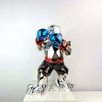 Nouvelle Arrivée : Modèle en Résine de Fibre de Verre King Kong pour Sculpture Artistique de Boxe, Chimpanzé, Gorille, Orang-outan – Couleur Personnalisable, Décoration Intérieure