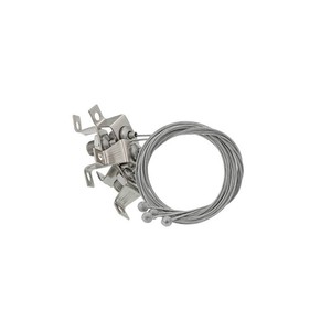 Kit de suspension pour panneaux LED, ensemble de 4 câbles avec fil d'acier et supports de fixation - Product Image 1