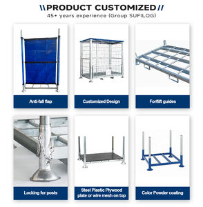 פלדה פלדה אלקטרונית חובה כבדה מחסן אחסון פוסט ערמה גבהים מתכווננת הגנה בפני קורוזיה מחסן ידני - Product Image 5