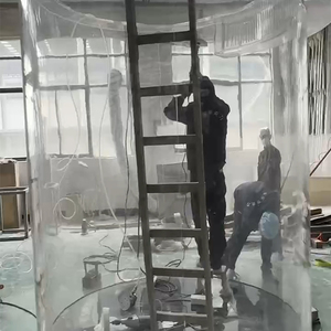 China profession elle Großhandel benutzer definierte Riesen elegante Zylinder Acryl Fisch Aquarium - Product Image 4