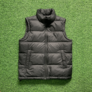 Vente en gros Gilet à bulles Veste en duvet légère sans manches Conception personnalisée Gilet bouffant pour hommes Gilet d'hiver rembourré en duvet Gilet à bulles pour hommes - Product Image 1