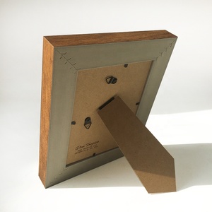 Trang trí nội thất 4x6 5x7 6x8 8x10 Kính thực PS hình ảnh khung Óc Chó gỗ khung ảnh bằng gỗ cho món quà cưới - Product Image 4