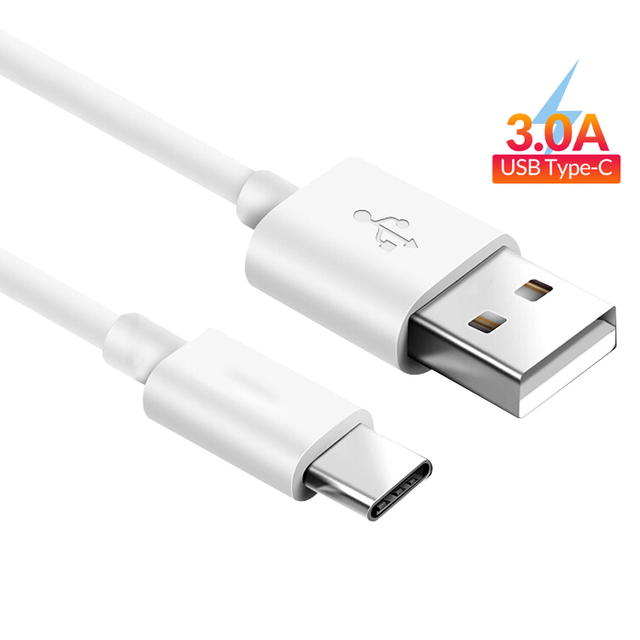 1M 2M 3M Android Usb Type C Cable PVC Quick Charge Usb-c Fast Charging Mobile Phone Data Cable