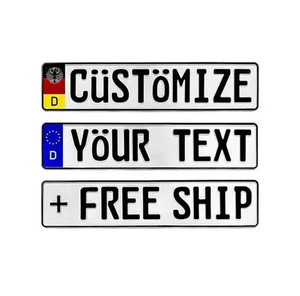 Placa de Matrícula Personalizada para <span class=keywords><strong>Coche</strong></span>, Placa Decorativa en Blanco para Vista Trasera - Product Image 2