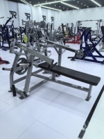 ROSEN Machine de musculation professionnelle à charge de plaques, banc de musculation horizontal isolaire en acier robuste de 3 mm d'épaisseur