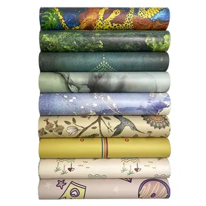 Estera de Yoga de goma natural personalizada de cuero pu 5mm impreso, Tapis tapetes tappetino tappetini de yoga alfombra mates yogamat