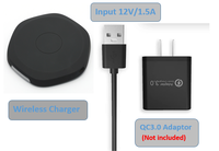 Chargeur sans fil sous table pour les espaces publics, bibliothèques, aéroports, salons, chargeur de téléphone caché à longue portée 30 mm 10 W