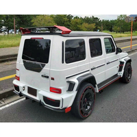 Nouveau Kit Carrosserie Complet en Fibre de Carbone pour Mercedes-Benz Classe G W464 (2018-2023) - Lame Avant/Arrière, Grille, Aileron Arrière - Fixation par Vis - Accessoires 100% Complètes