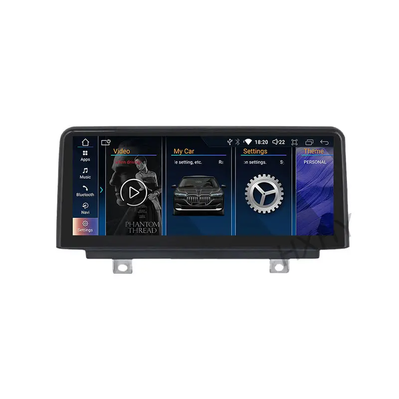 HXHY 10.25/12.3 "Écran Android 13 Voiture Lecteur Multimédia Radio Carplay GPS Drive Volant Pour BMW Série 1 F20 F21