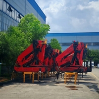 CLW Hydraulic 2 ton - 43 Ton Crane Boom Artikulasi yang Dipasang di Truk untuk Beban Hidrolik Tinggi