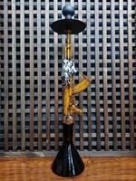 Usine Nouveau Pistolet Shisha ensemble Narguilé Haute Qualité résine Shisha Grande Taille pistolet Narguilé ensemble résine AK 47 Narguilé Kit ensemble