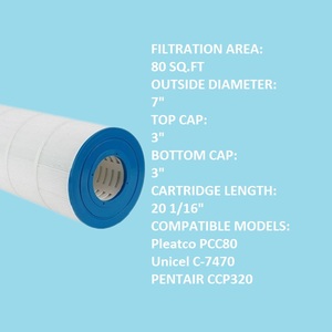 Hồ bơi Lọc C-7470 thay thế pleatco pcc80 Pentair ccp320 hồ bơi Lọc <span class=keywords><strong>Cartridge</strong></span>, 80 sqft hồ bơi Lọc <span class=keywords><strong>Cartridge</strong></span> - Product Image 3