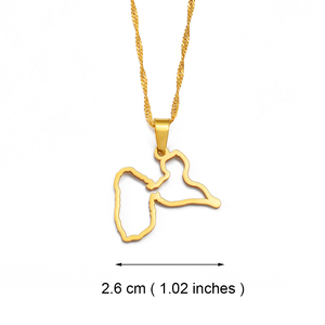 Colliers pendentifs avec carte de la <span class=keywords><strong>Guadeloupe</strong></span>, bijoux, accessoires de carte de la <span class=keywords><strong>Guadeloupe</strong></span>, France # 259121 - Product Image 5