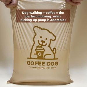 Bolsas para Recoger Excrementos de Perros y Gatos, Resistentes, de HDPE Marrón con Aroma a Café, 2026 - Product Image 1