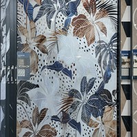 Panneau de carrelage décoratif en pierre frittée H, motif marbre, 1200x2700x9mm, design artistique pour mur d'entrée d'appartement de luxe