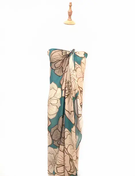 USA Hawaii popular sale custom design Floral print 100% rayon beach sarong pareo beachwear beach cover up