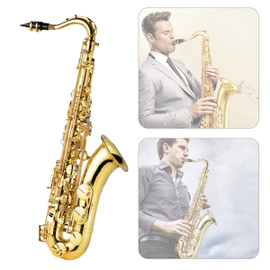 NAOMI OEM Saxophone laqué or Instruments à vent Saxophone ténor avancé en laiton pur SET - Product Image 5