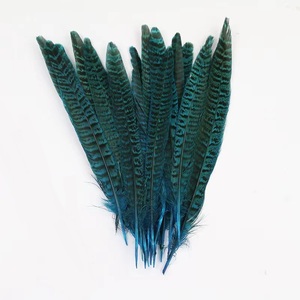 Plumes violettes à longue queue, plumes artificielles de faisan à col annulaire pour fête, carnaval, vase de maison, décoration de vacances, bricolage, costume - Product Image 2