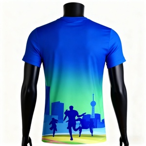 Camisetas Deportivas Personalizadas para Hombre, 100% Poliéster, Camisetas Gráficas Deportivas Lisas al por Mayor, Camisetas Deportivas Sublimadas para Correr - Product Image 2